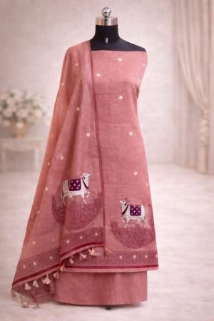 Heritage Pichwai Art Inspired  Cotton Suit