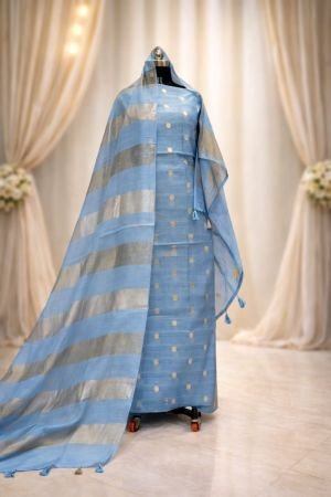 Mul Suit With Banarasi Weaving Dupatta